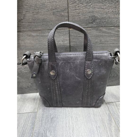 FRYE Mini Melissa Leather Crossbody Shopper Amethyst Bag B000440 - Picture 4 of 11